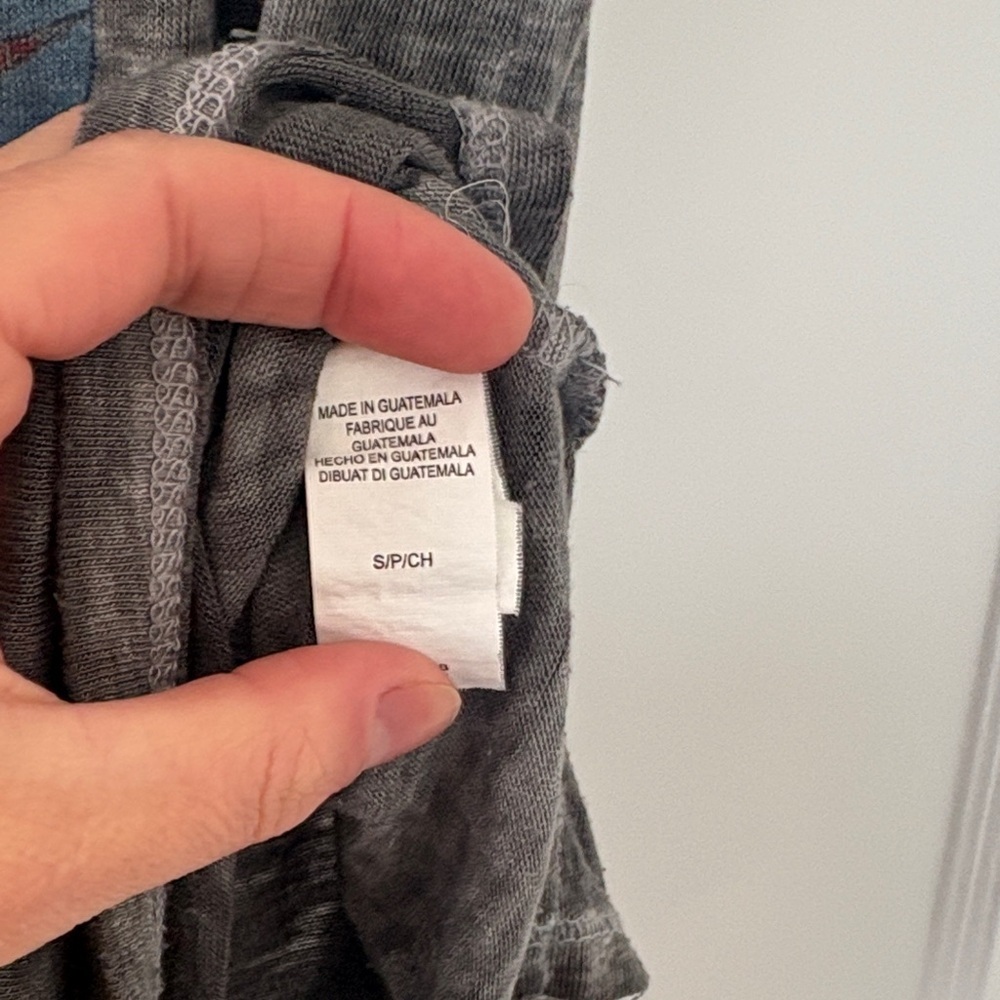 Women's Gray Graphic Strappy Tee - Picture 6 of 9